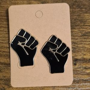 NWT | Black Fist Enamel Lapel Pin | BLM | Set